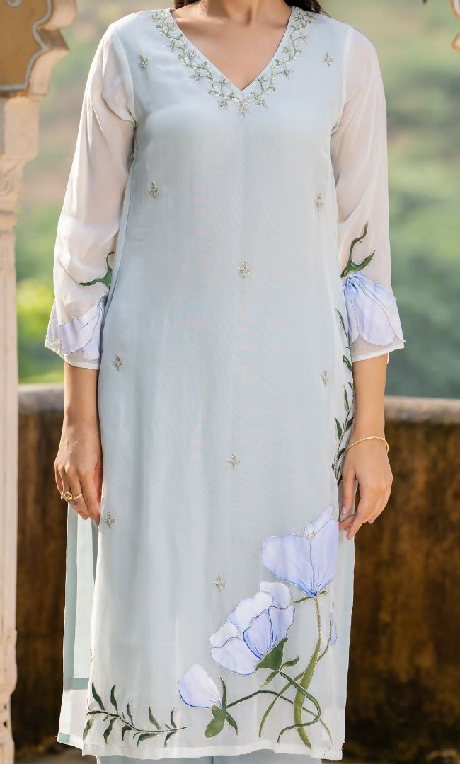 Nilofer Organza Suit Set