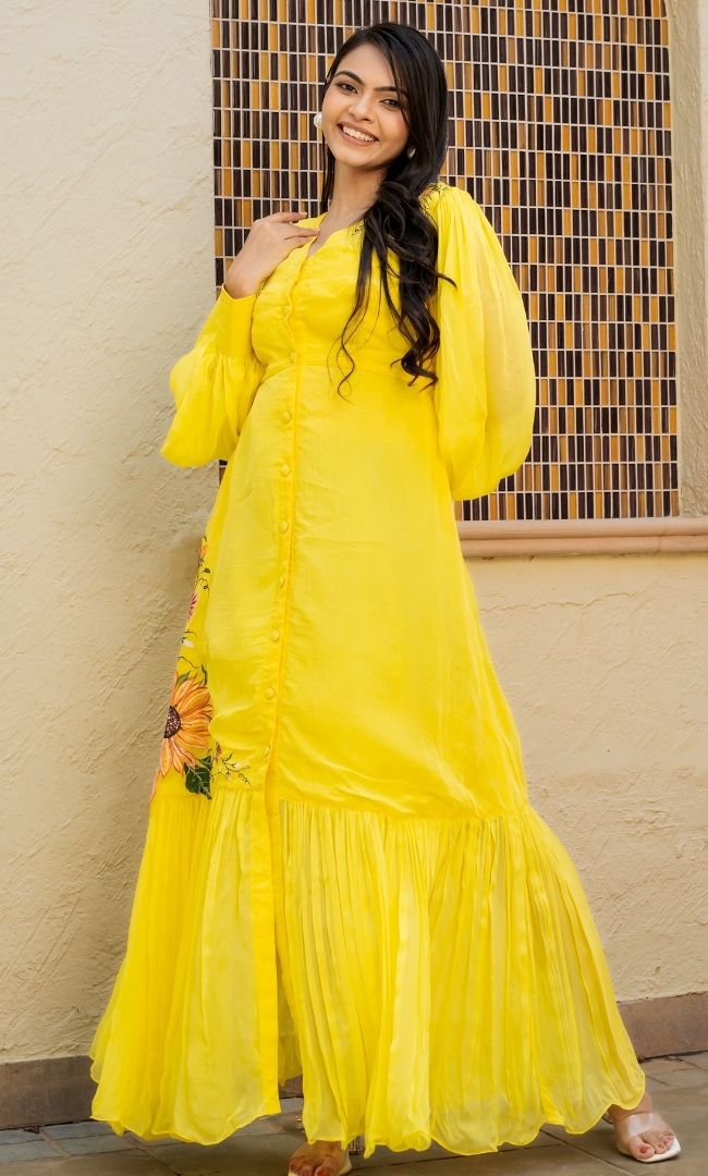 Flower Fairy Handpainted Dress