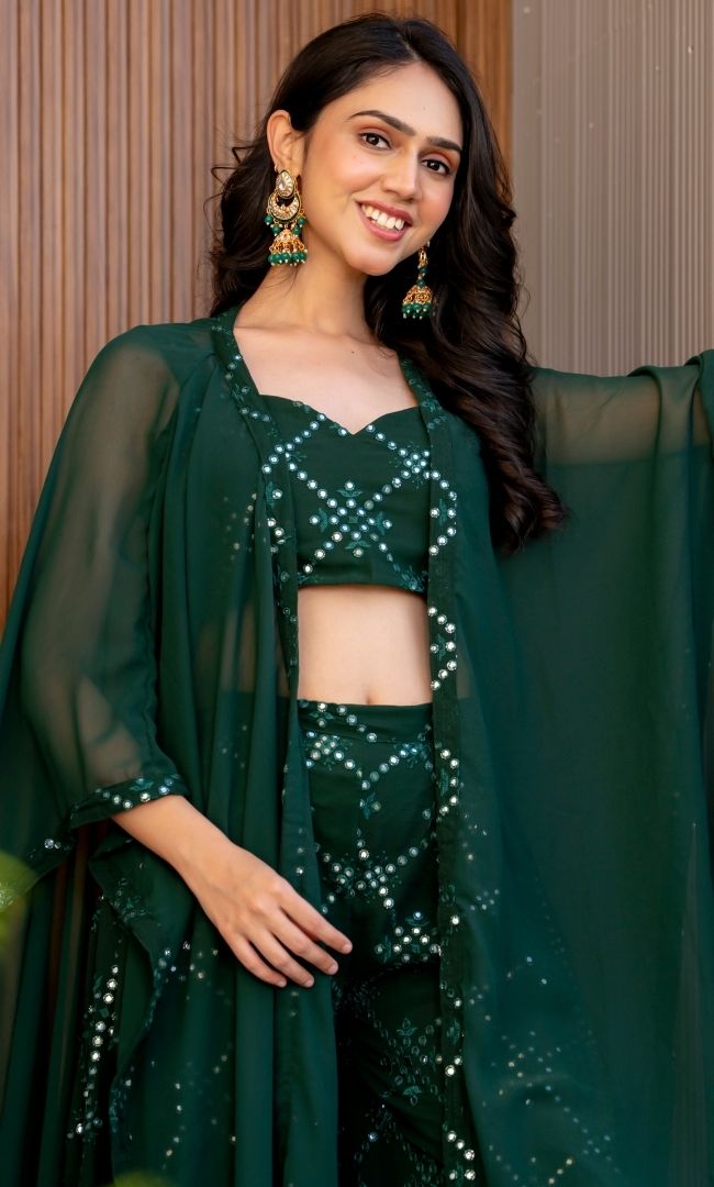 Glimmering Gaze Shrug Set