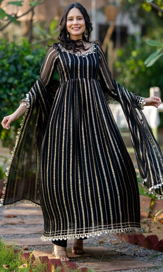 Noir Zareen Anarkali Set