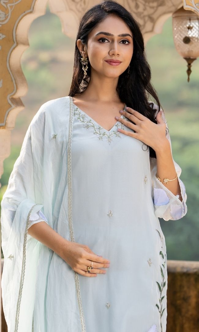 Nilofer Organza Suit Set