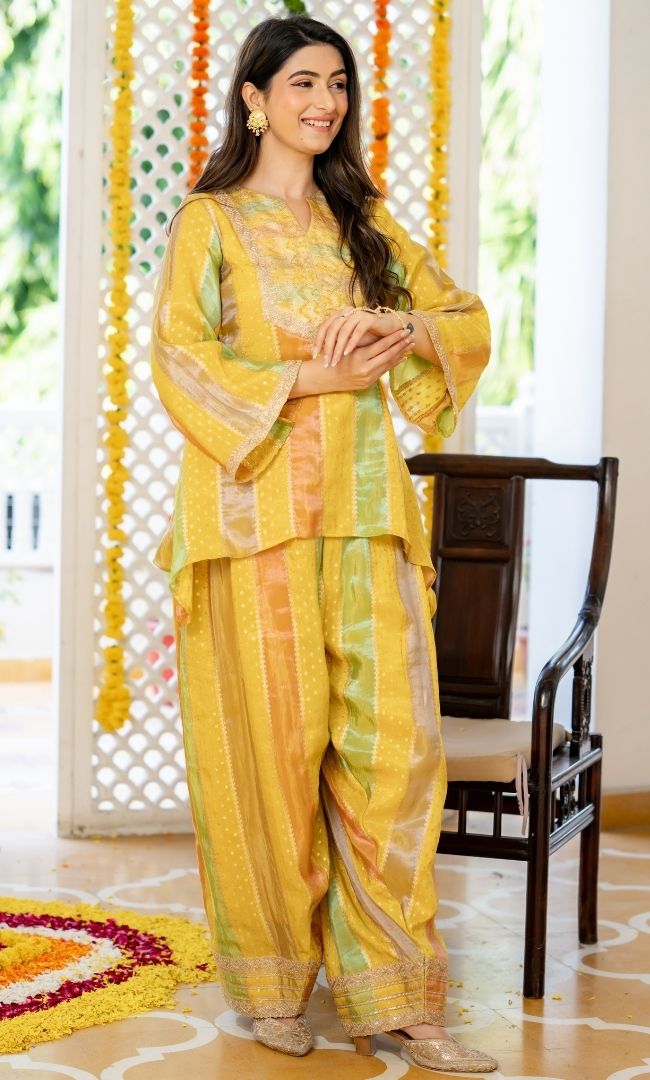 Meerab Yellow Farsi Set