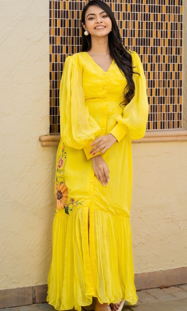 Flower Fairy Handpainted Dress