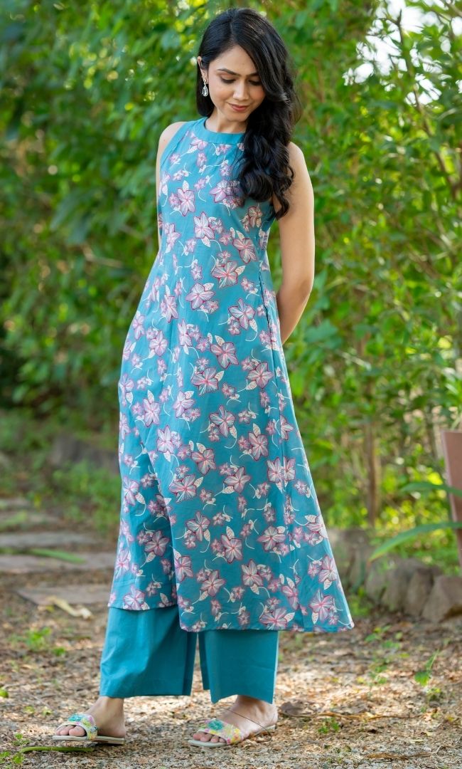 Teal Floral Co-ord set