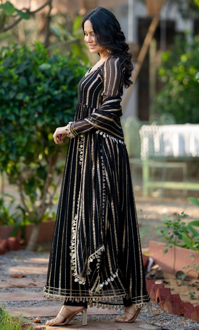 Noir Zareen Anarkali Set