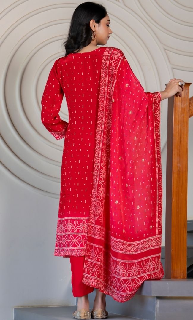 Surkh Gul Red Suit Set