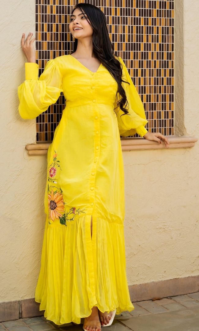 Flower Fairy Handpainted Dress