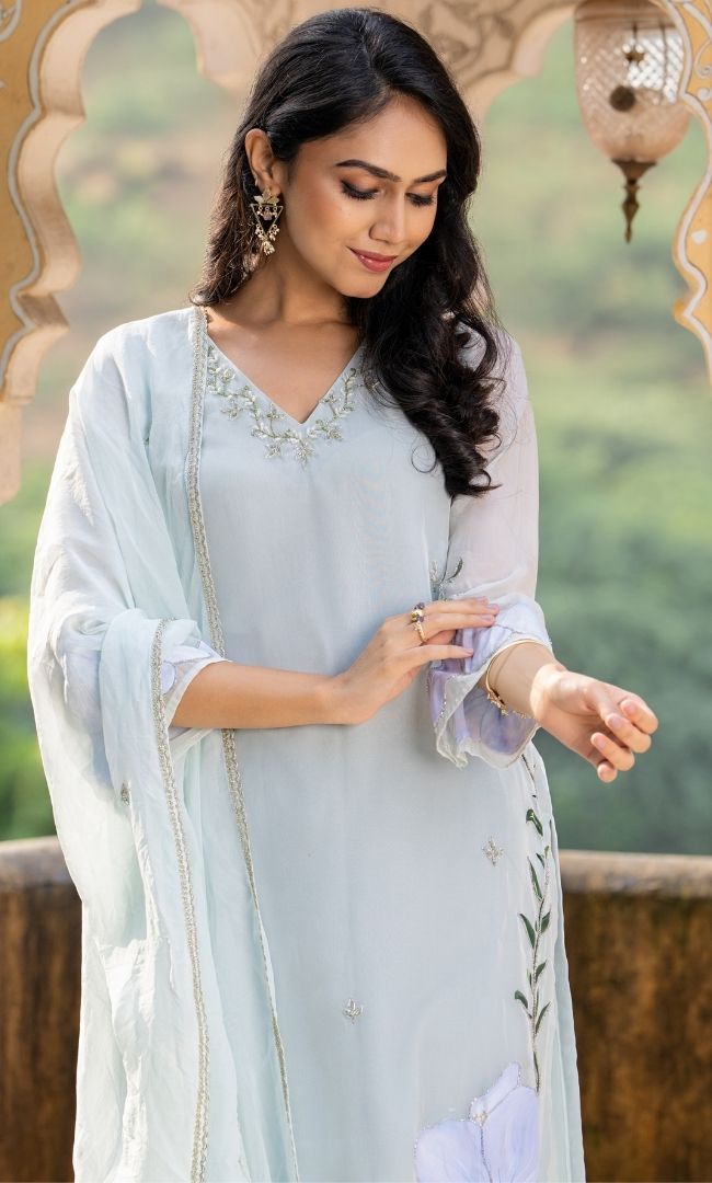 Nilofer Organza Suit Set