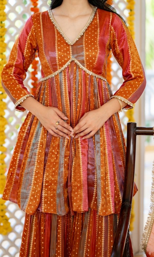 Parve Multi Color Sharara Set