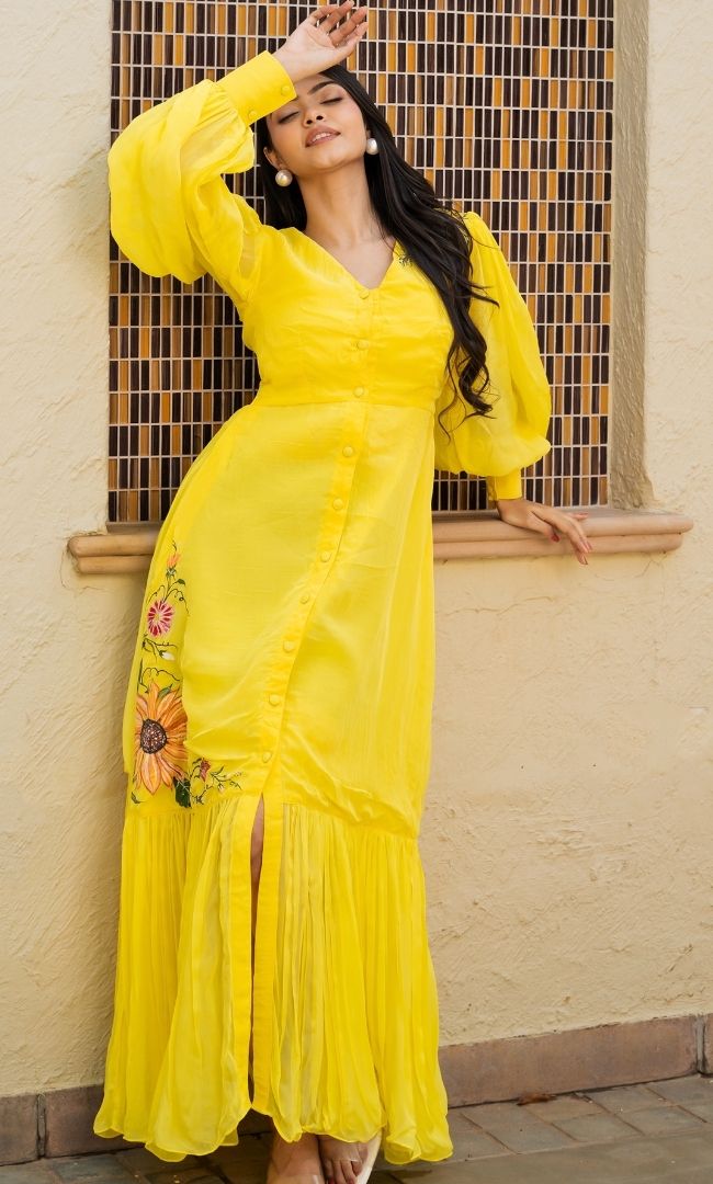 Flower Fairy Handpainted Dress