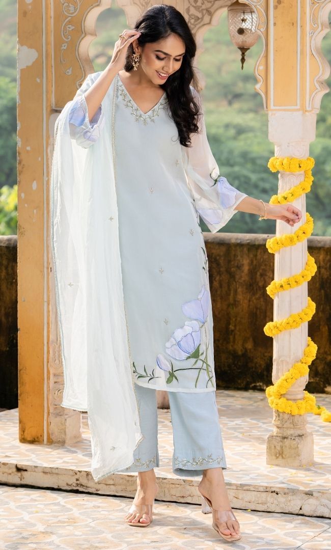 Nilofer Organza Suit Set
