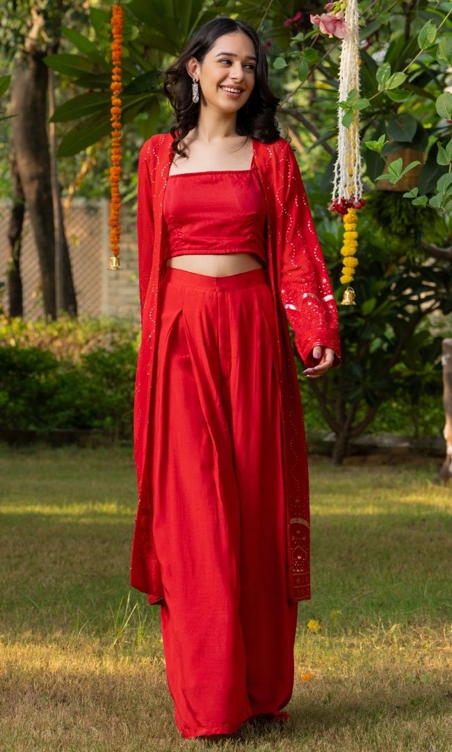 Scarlet Red Co-ord Set