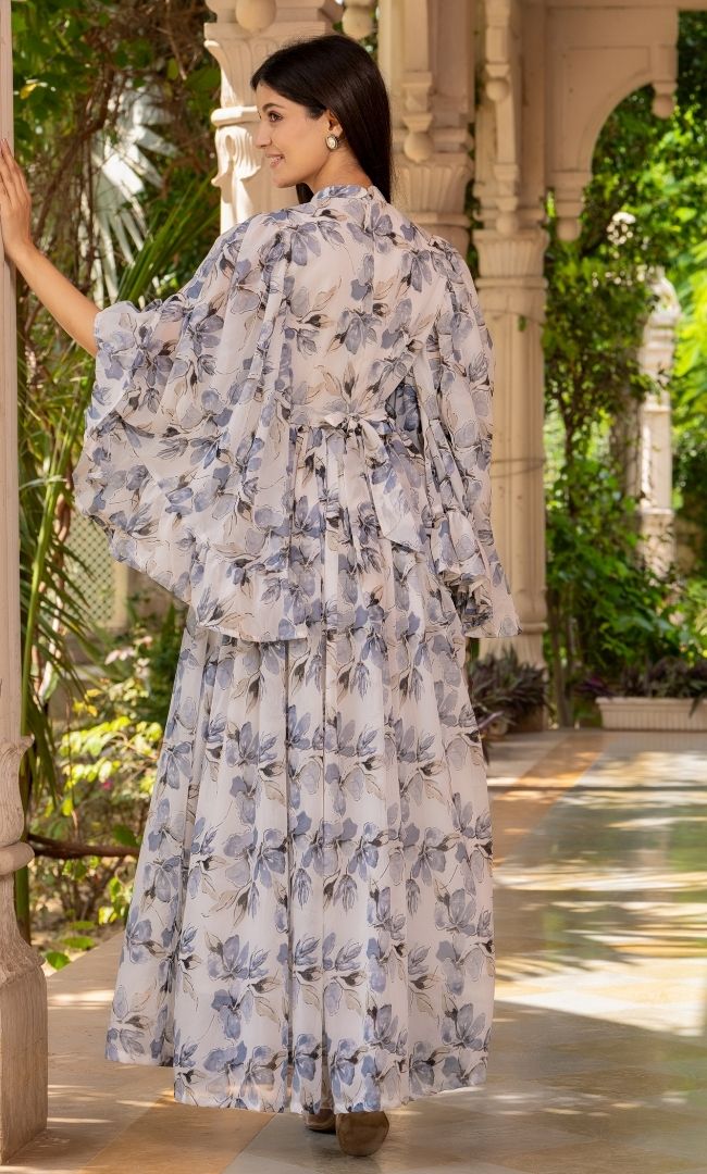 Carolina Blue Printed Dress