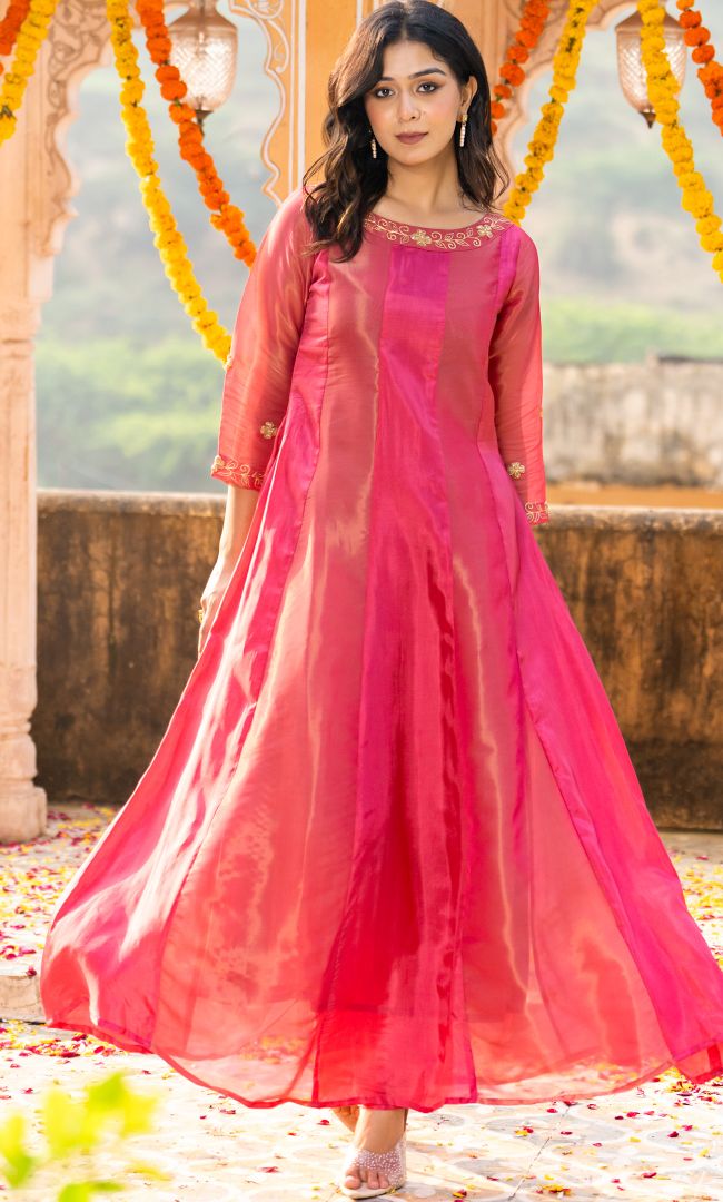 Rasberry Pink Tissue Suit Set