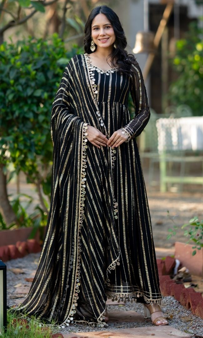 Noir Zareen Anarkali Set