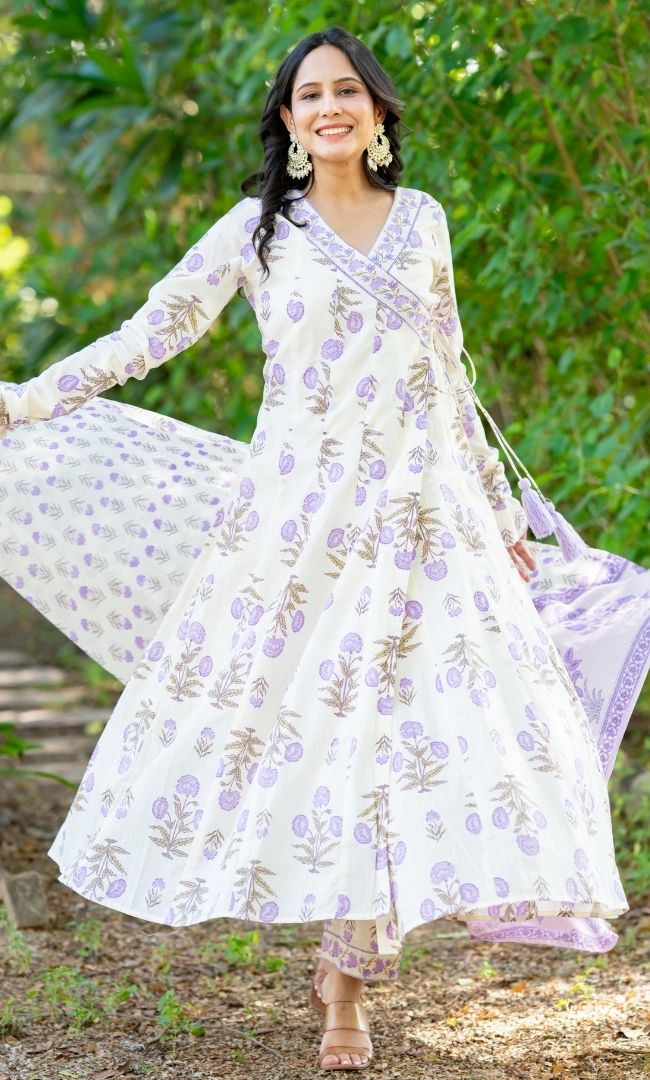 Lavisha Floral Angrakha Set