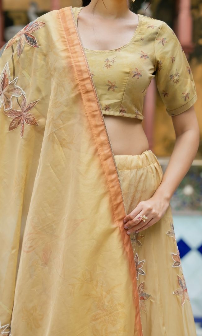 Marviya Yellow  Lehenga Set
