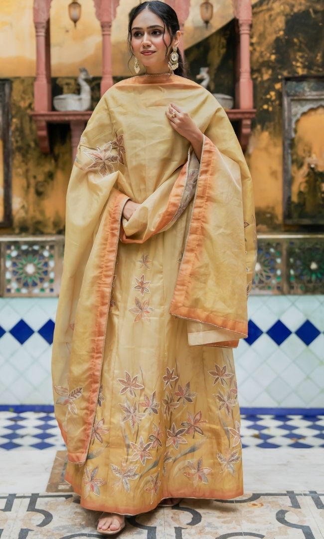 Marviya Yellow  Lehenga Set
