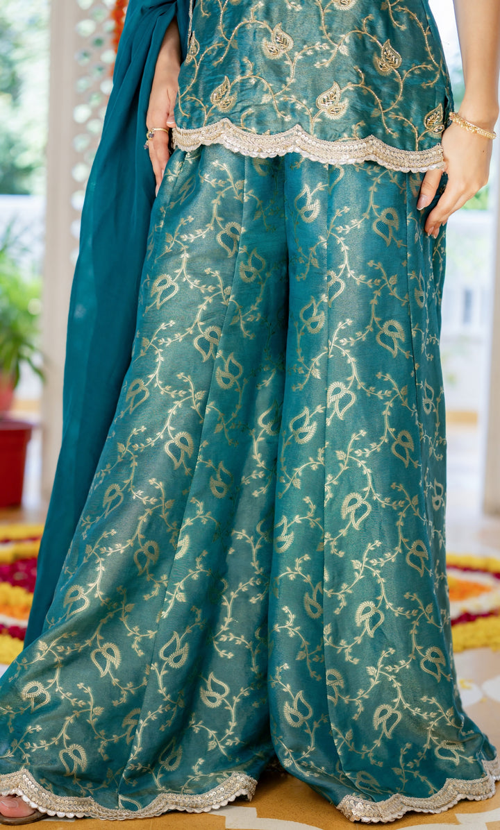Mishka Firoza Brocade Suit Set