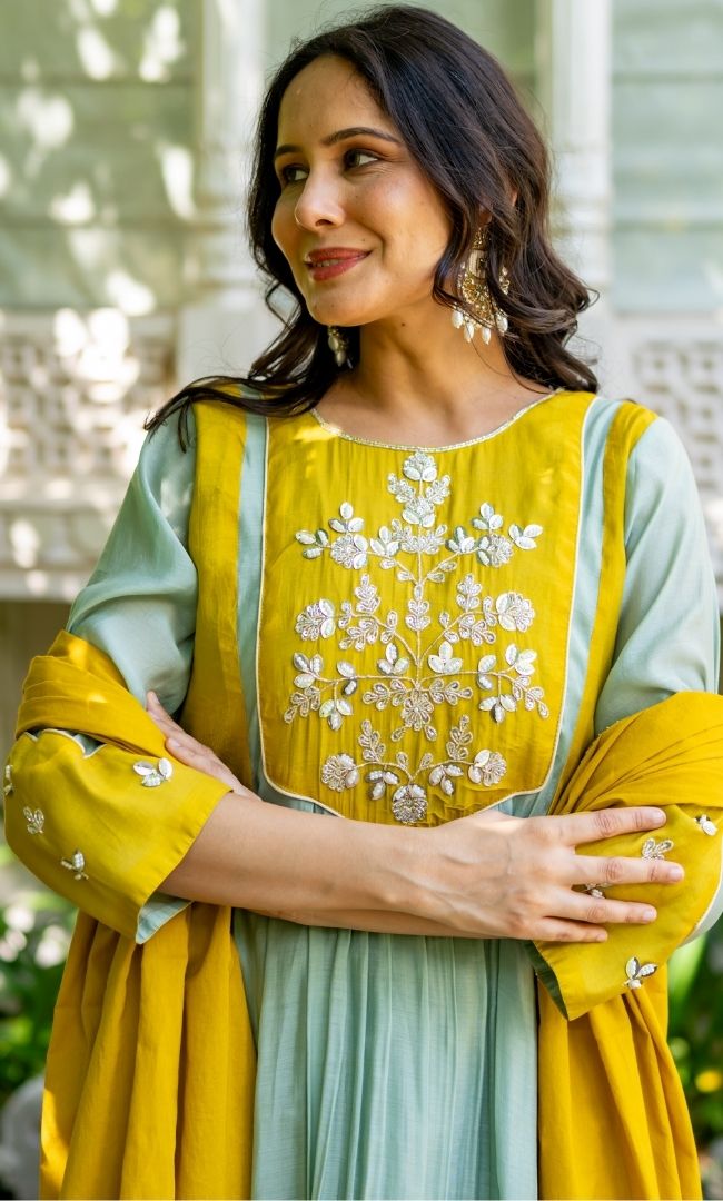 Madhumati Mustard Suit Set