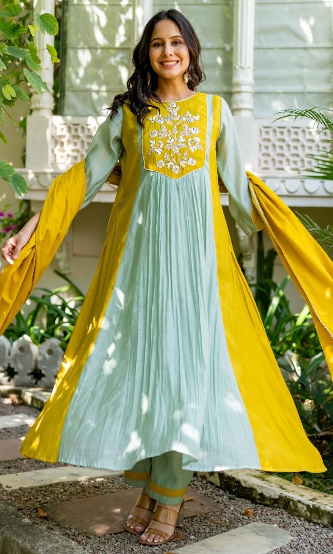 Madhumati Mustard Suit Set