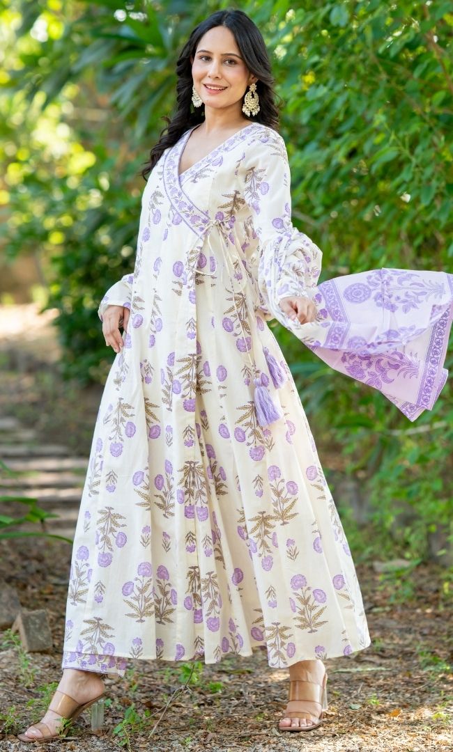 Lavisha Floral Angrakha Set