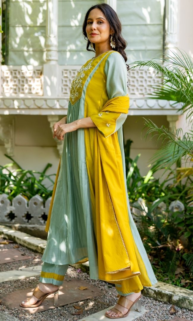 Madhumati Mustard Suit Set