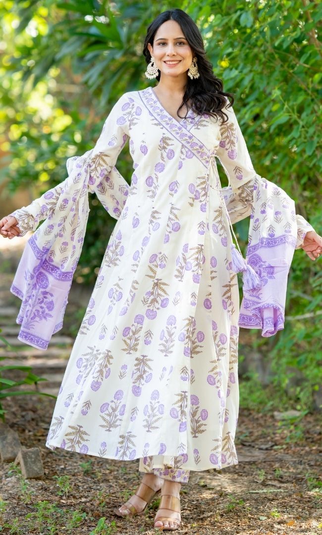 Lavisha Floral Angrakha Set
