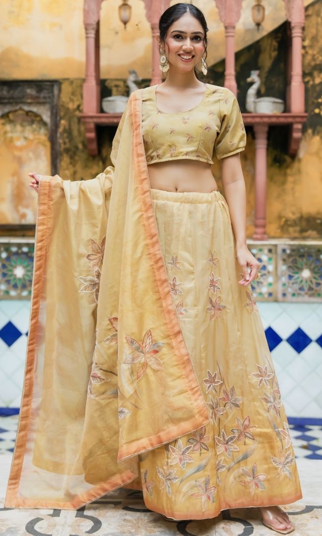 Marviya Yellow  Lehenga Set