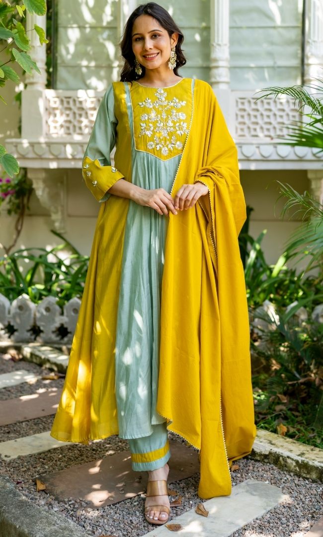 Madhumati Mustard Suit Set