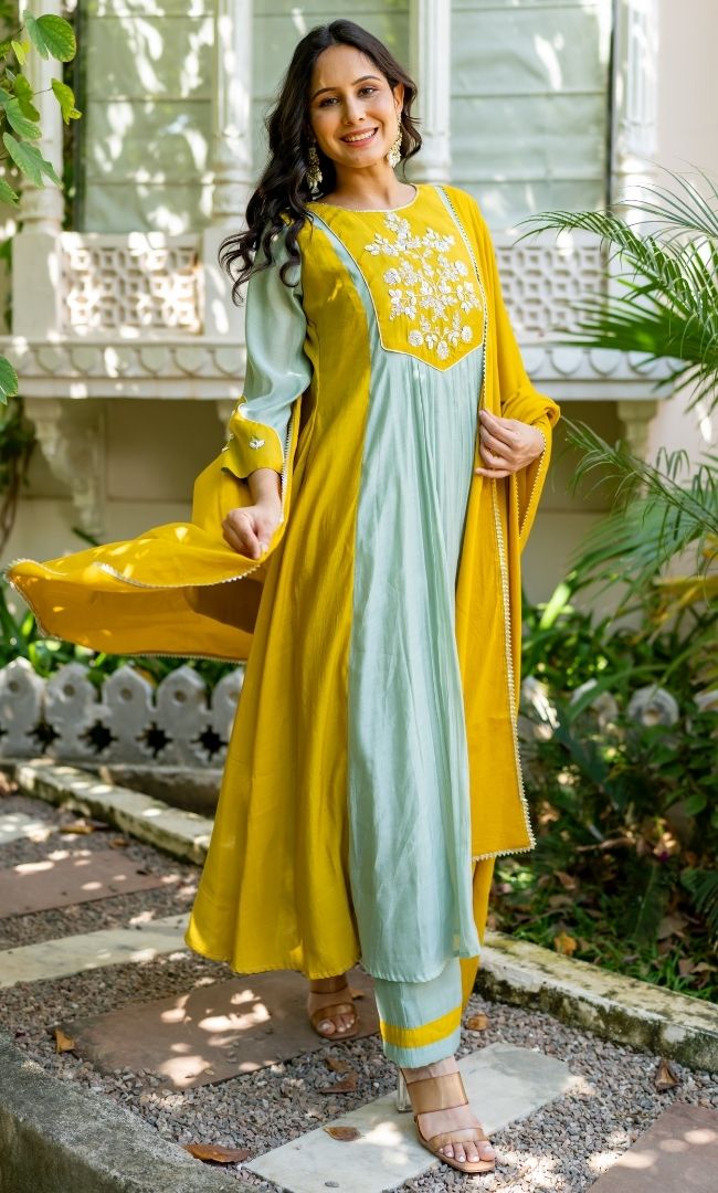 Madhumati Mustard Suit Set