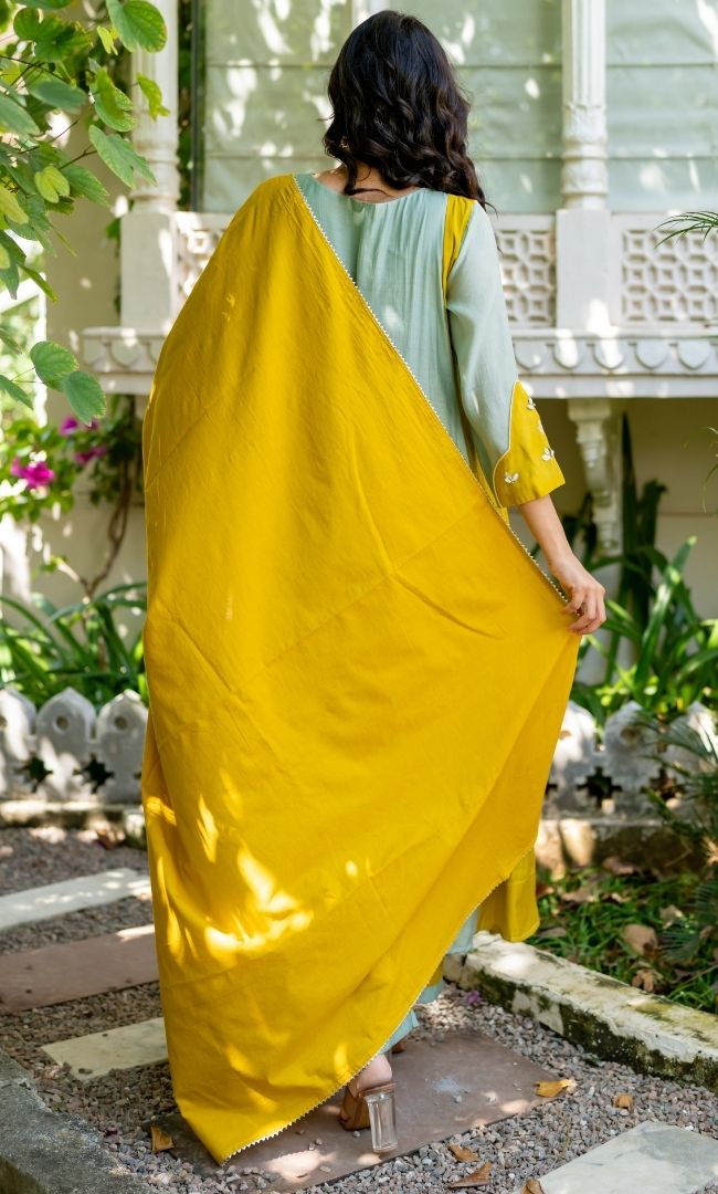 Madhumati Mustard Suit Set