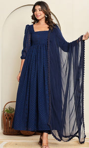 Noor-E-Blue Anarkali