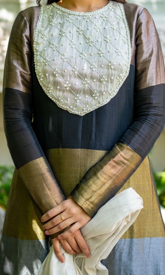 Noorika Black Anarkali Set