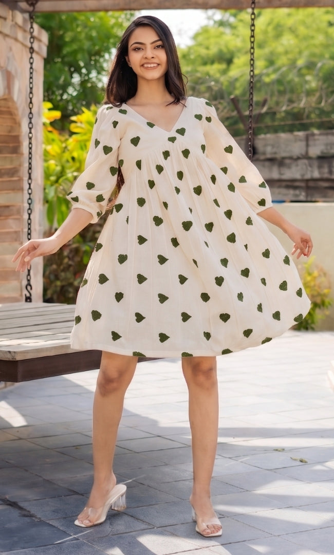Green Heart Dress