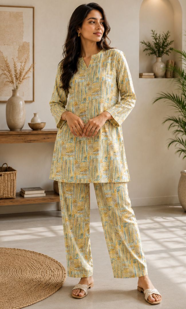 Printed Rozana Set