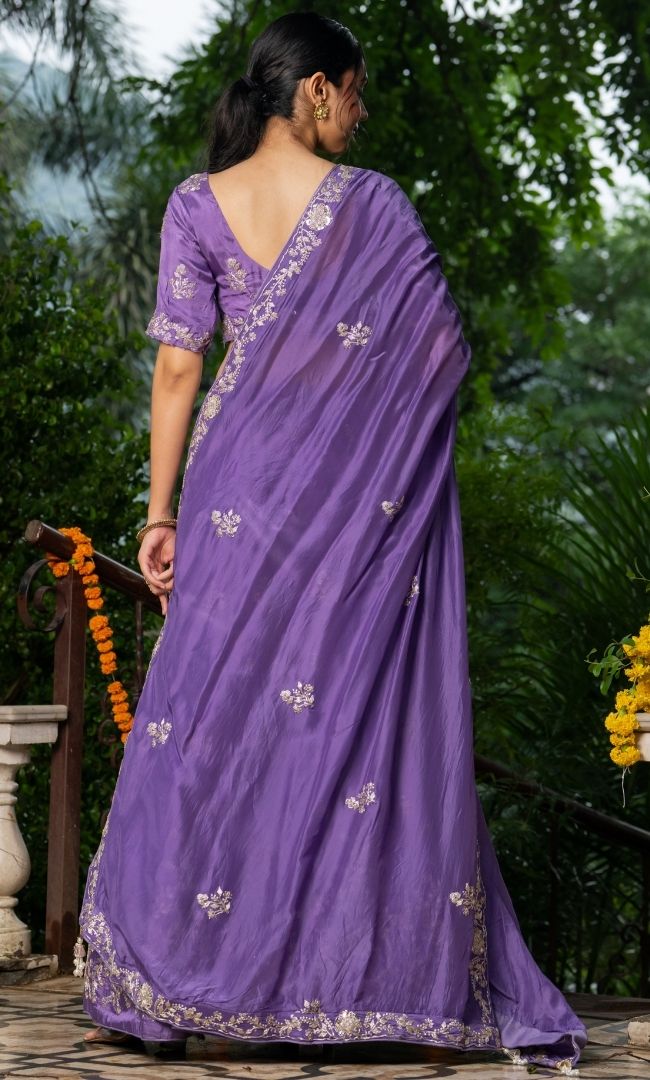 Aesthetic Purple Lehenga Set