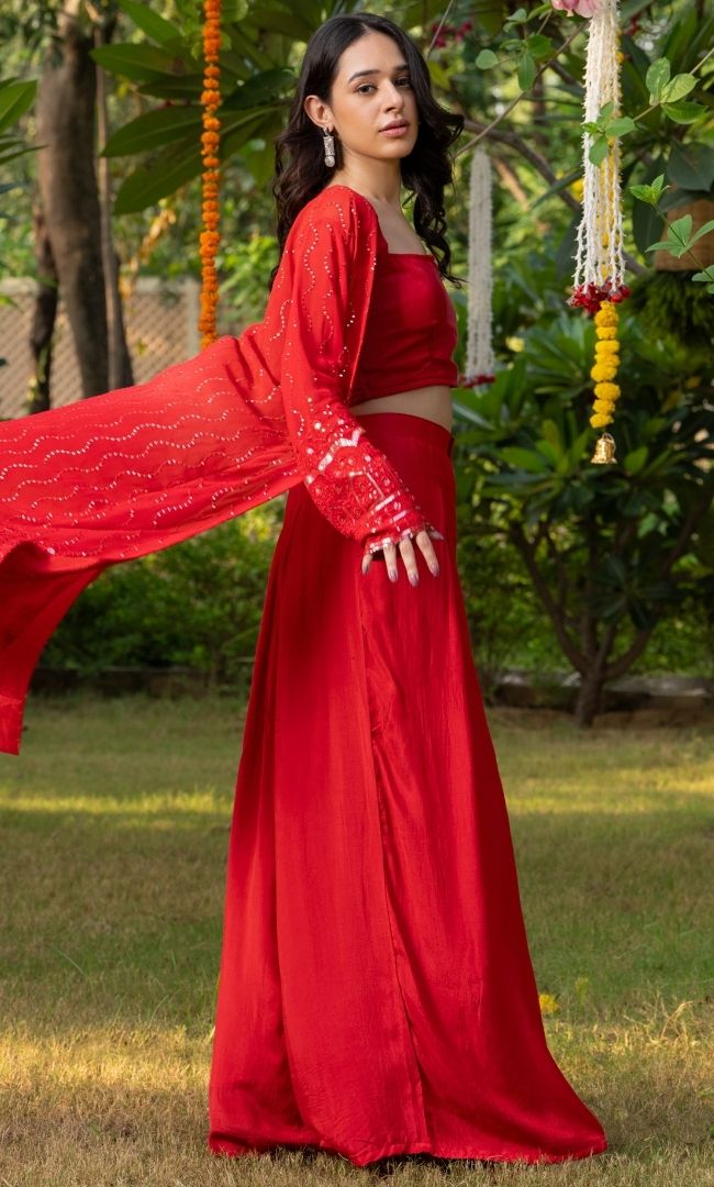 Scarlet Red Co-ord Set