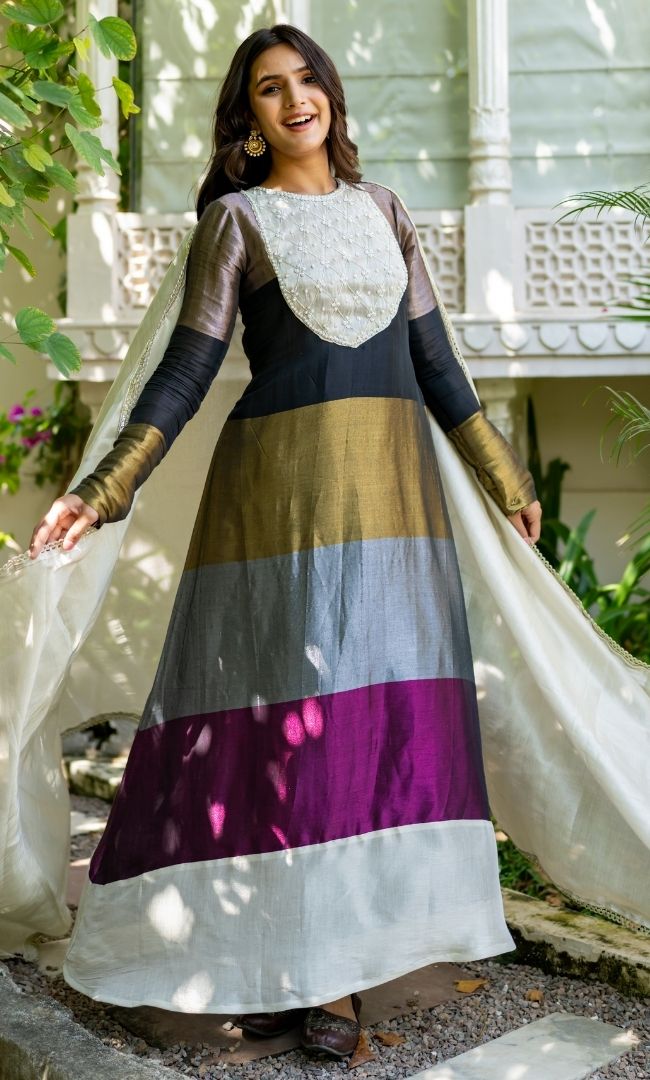 Noorika Black Anarkali Set