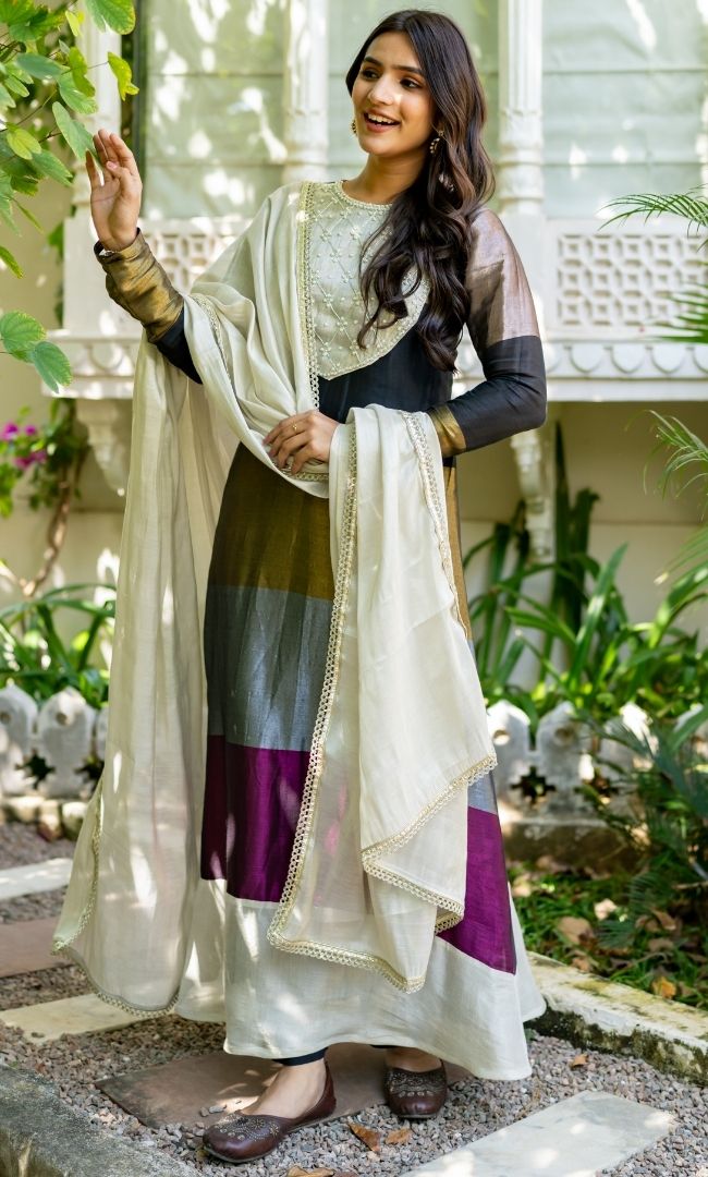 Noorika Black Anarkali Set