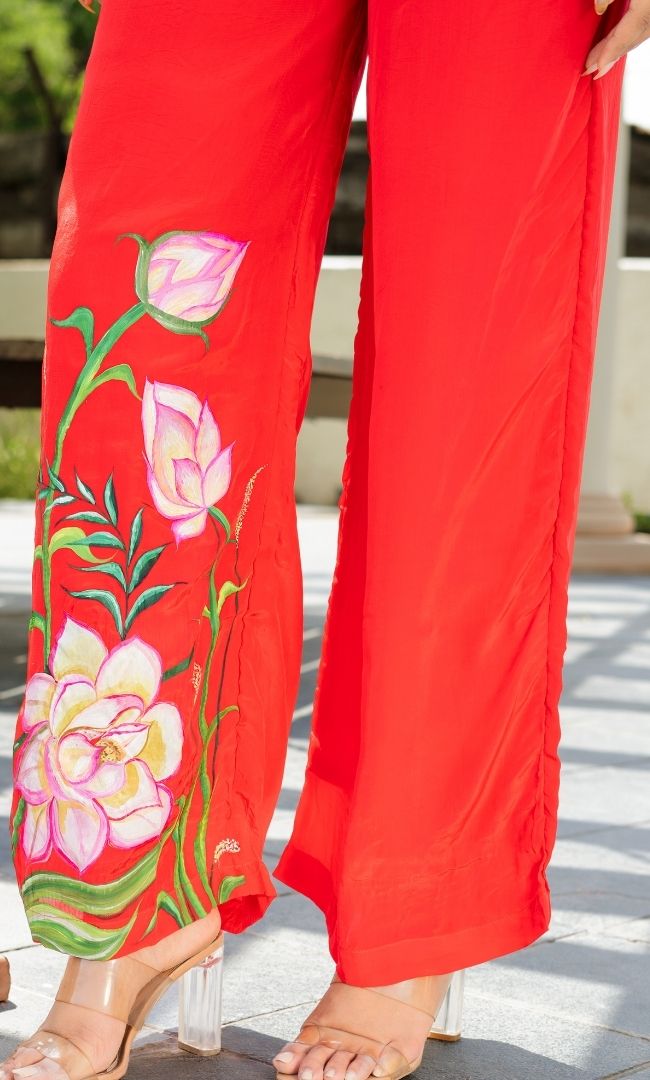 Red Cherry Lady Co-ord Set