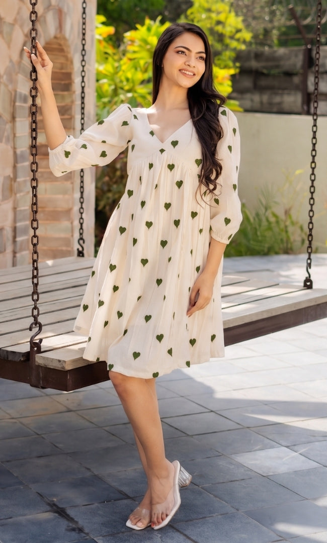 Green Heart Dress