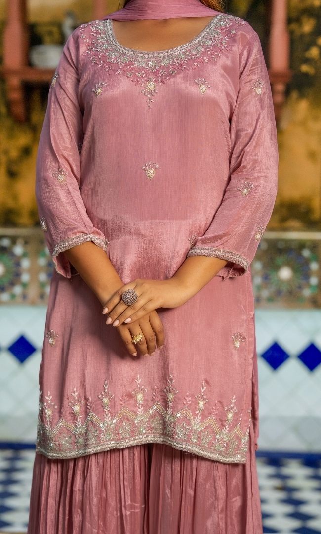 Jafrin Pink Sharara Set