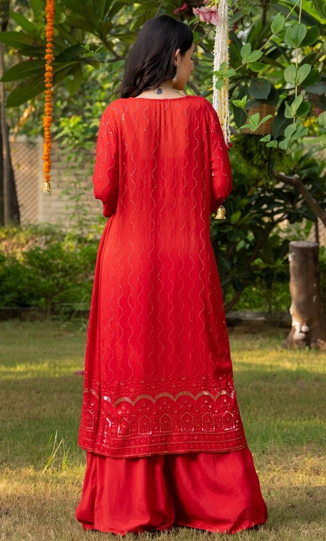 Scarlet Red Co-ord Set