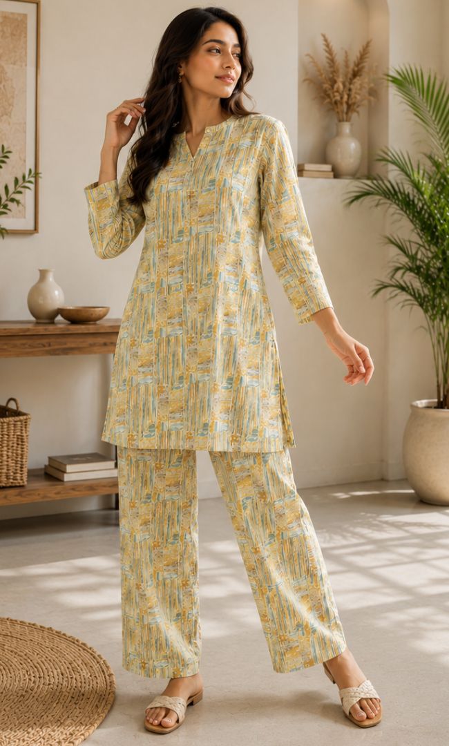 Printed Rozana Set