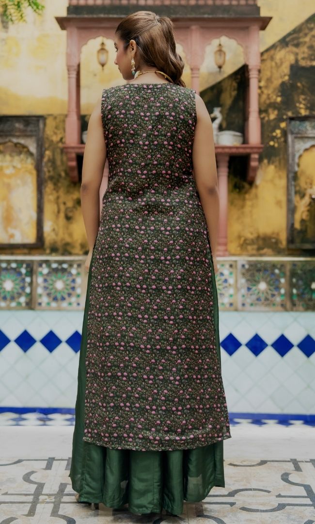 Envy Green Skirt Set