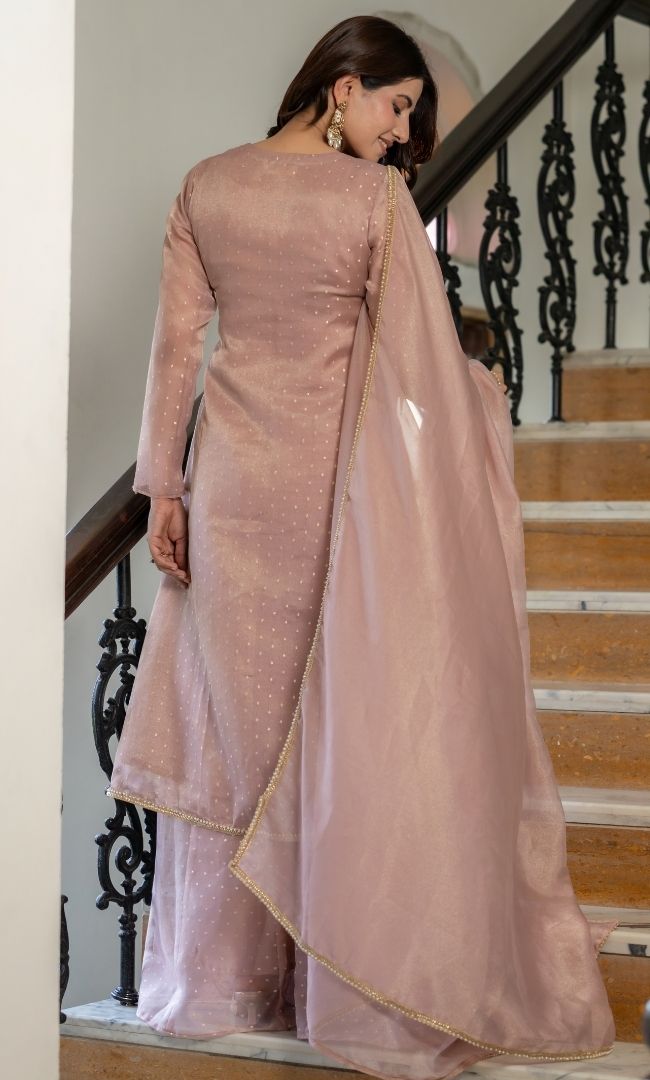 Pihu Pink Angrakha Set