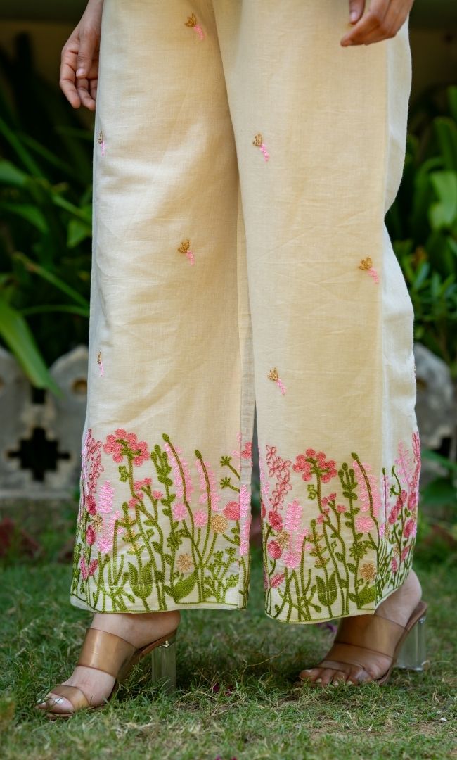 Myra Embroidered Cotton Co-ord Set