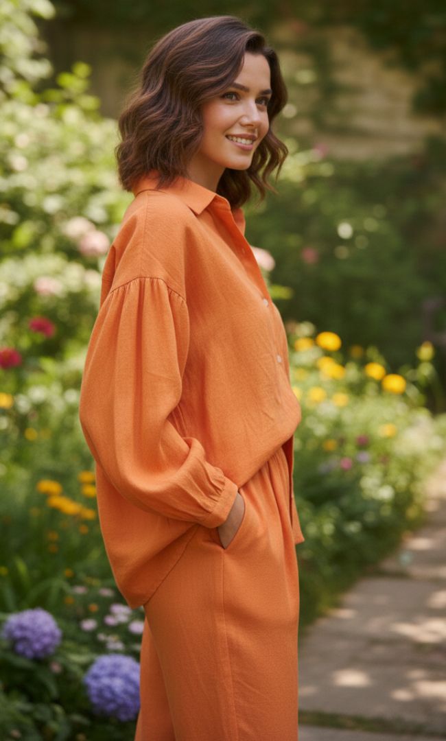 Earthline Cotton Linen Co-ord