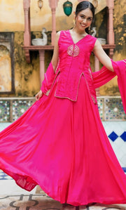 Zeenat Pink Lehenga Set